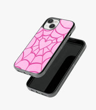 Load image into Gallery viewer, SpiderWeb Heart Glass Case