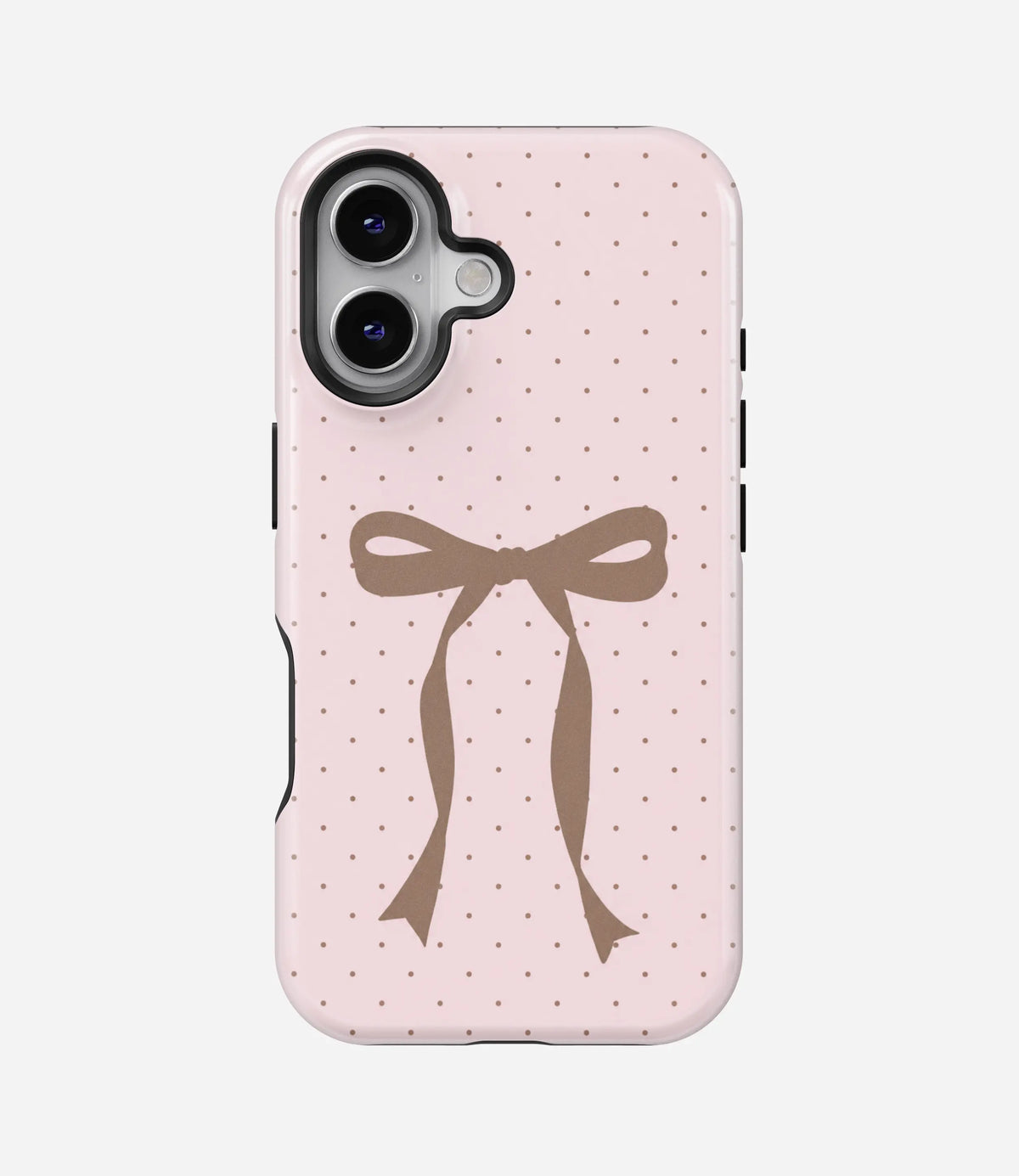 Coquette Bow Dot Glossy Armoured Case