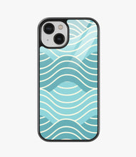 Load image into Gallery viewer, Blue Waves Glass Case