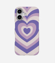 Load image into Gallery viewer, Y2K Pastel Purple Retro Hearts Phone Case