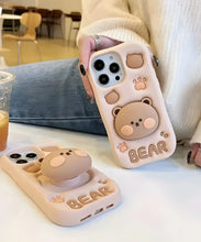Load image into Gallery viewer, Cute Bear Soft Silicone Phone Case