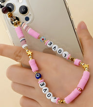 Load image into Gallery viewer, Cute Love - Evil Eye Beaded Phone Charm