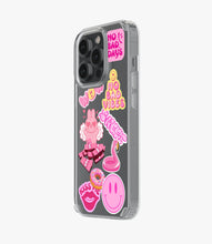 Load image into Gallery viewer, Pink Toon Tunes Silicone Phone Case