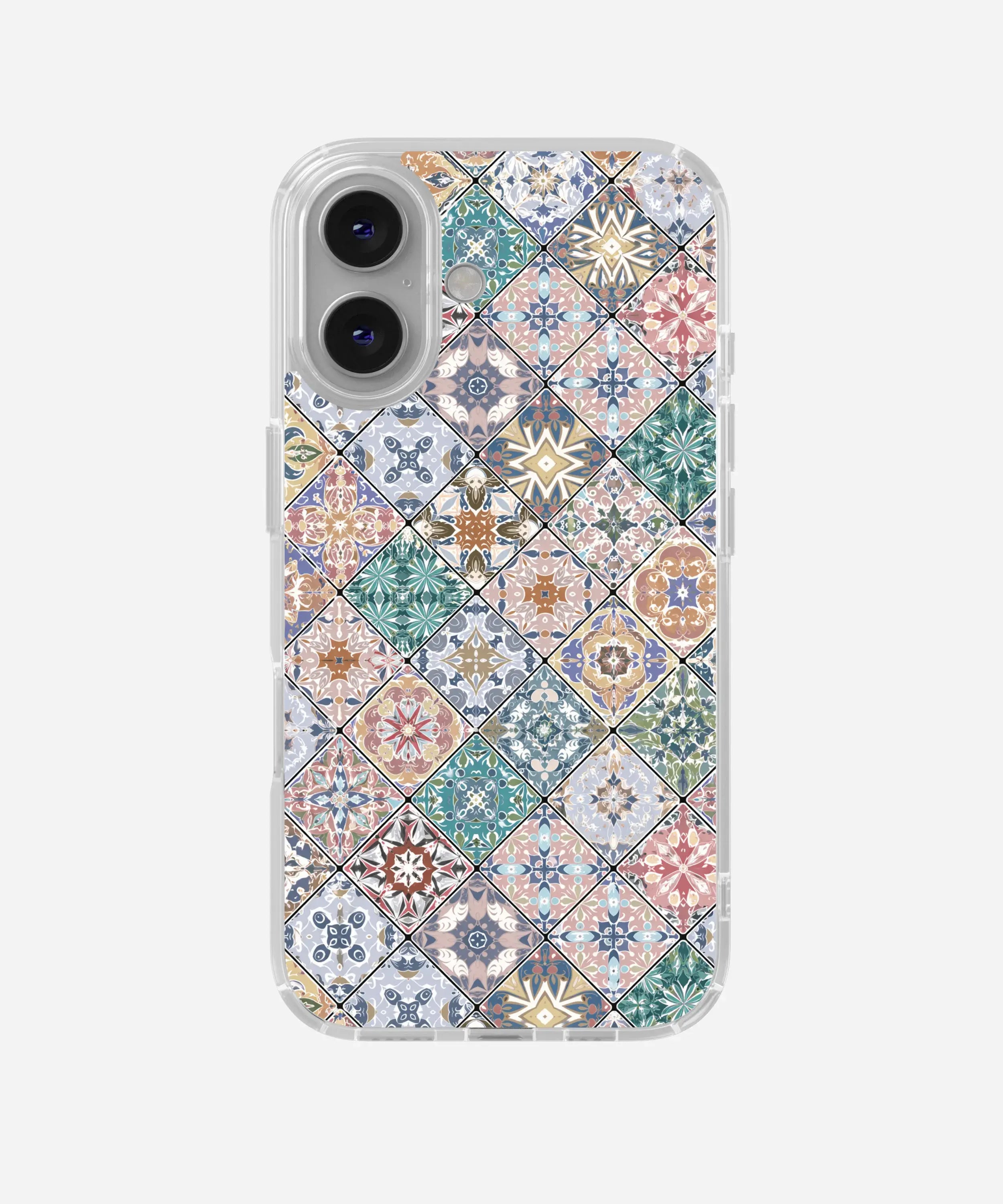 Amalfi Tiles Clear Silicone Phone Case