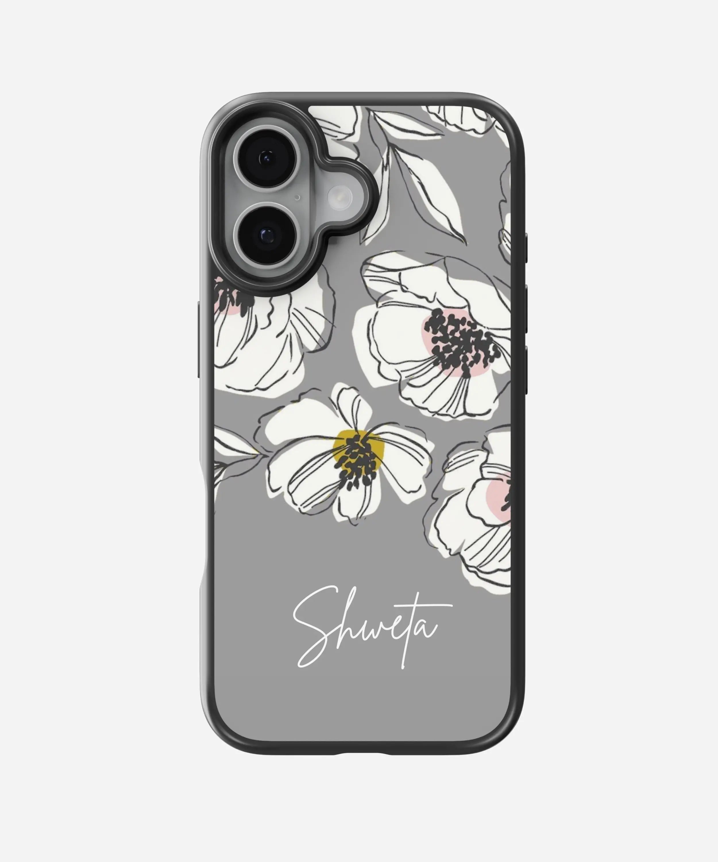 Blossom Haven Custom Name Hybrid Matte Case
