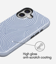 Load image into Gallery viewer, Blue Spiral Lines Glossy Armoured Case