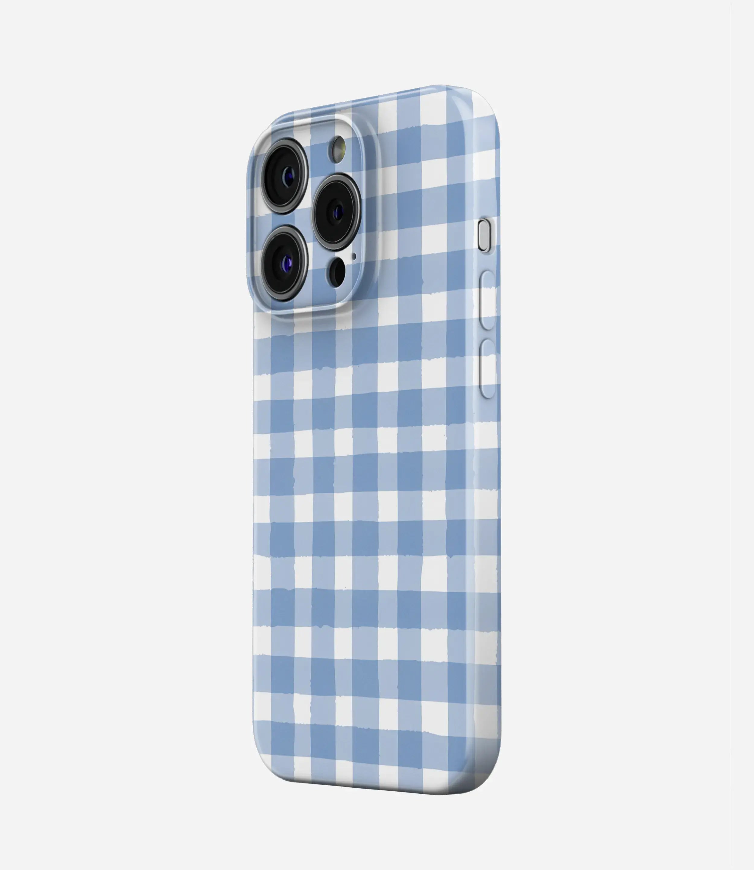 Bluebell Gingham Glossy Hard Case