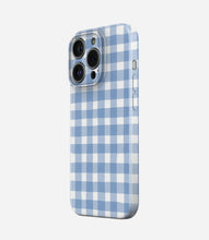 Load image into Gallery viewer, Bluebell Gingham Glossy Hard Case