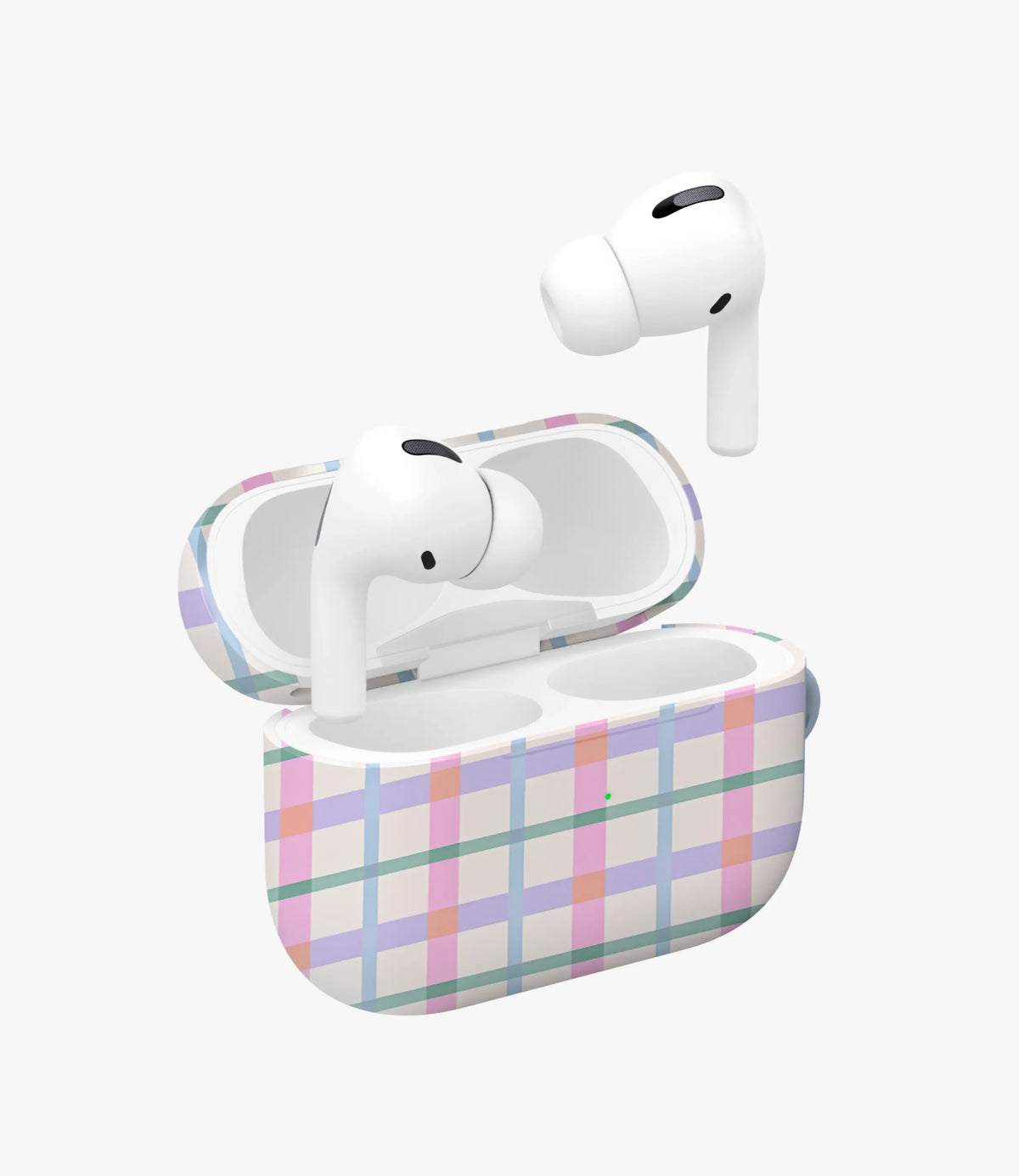 Pastel Dreamy Gingham Glossy Airpod Case