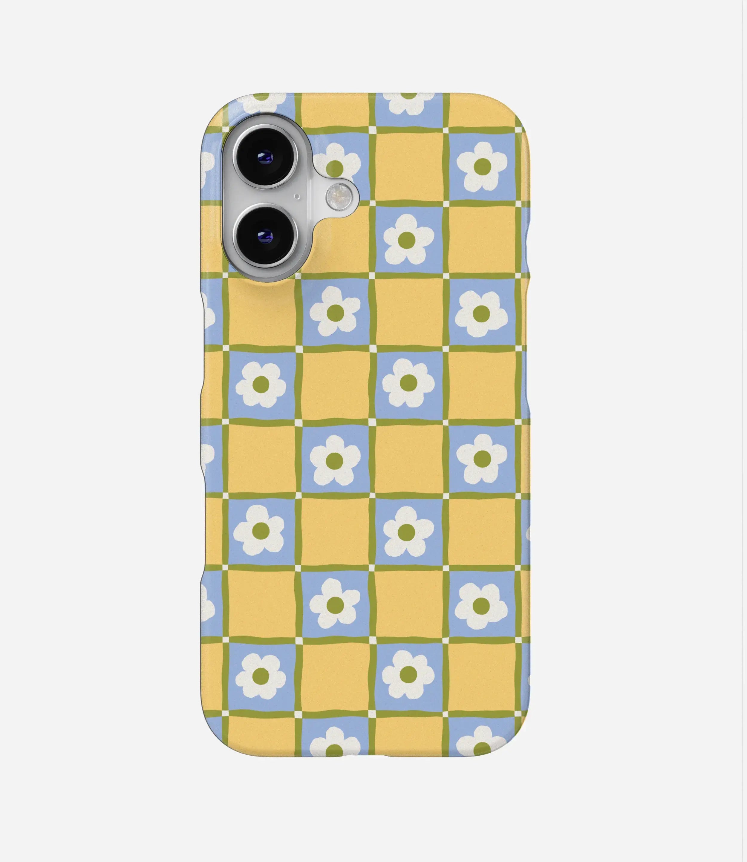 Cottage Daisy Grid Hard Case