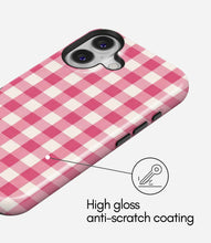 Load image into Gallery viewer, Strawberry Gingham Glossy Armoured Case