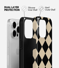 Load image into Gallery viewer, Noir Grid Glossy Armoured Case