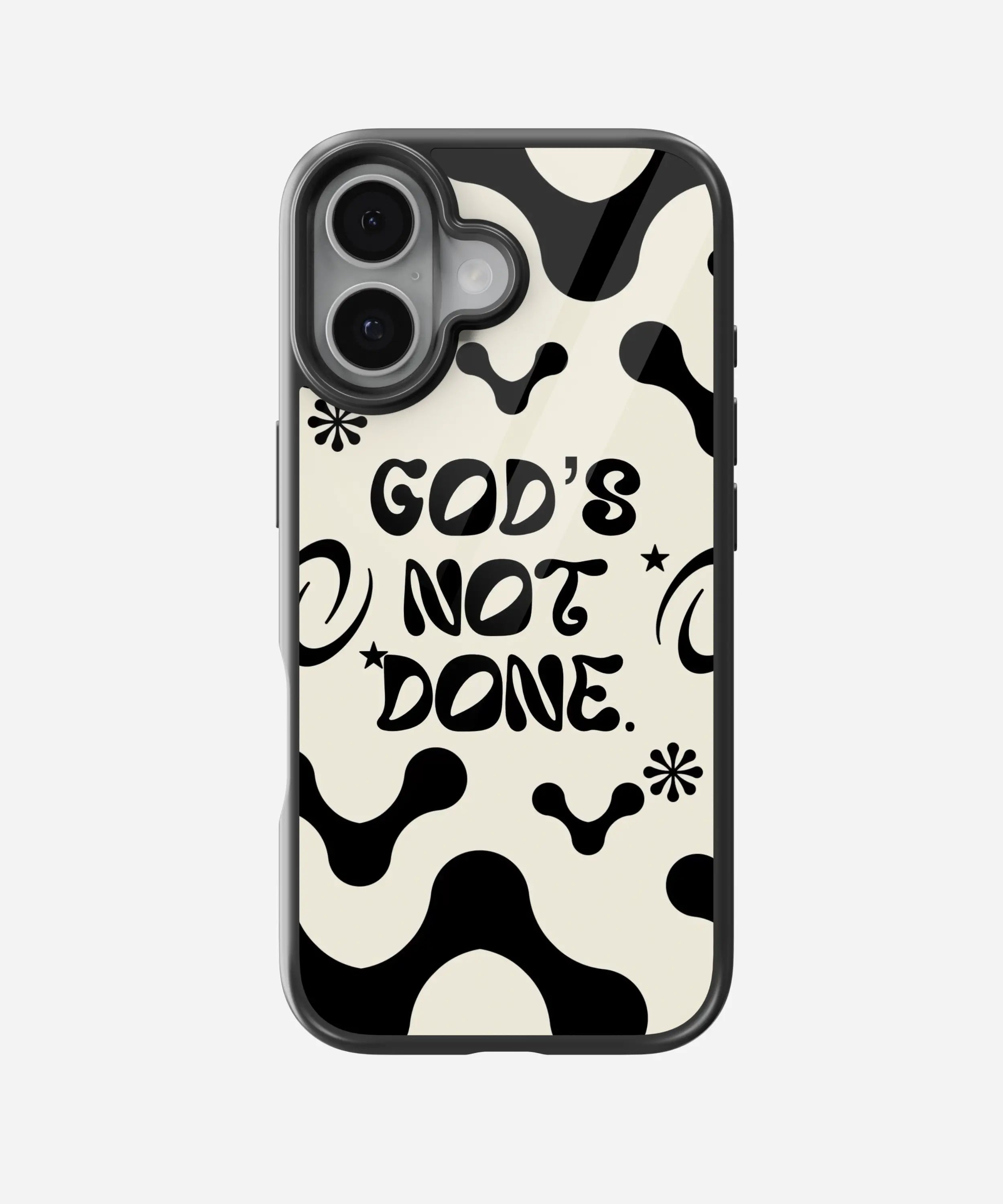 God's Not Done Glass Case