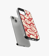 Load image into Gallery viewer, Smileyfy Red/Cream Glass Case