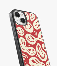 Load image into Gallery viewer, Smileyfy Red/Cream Glass Case