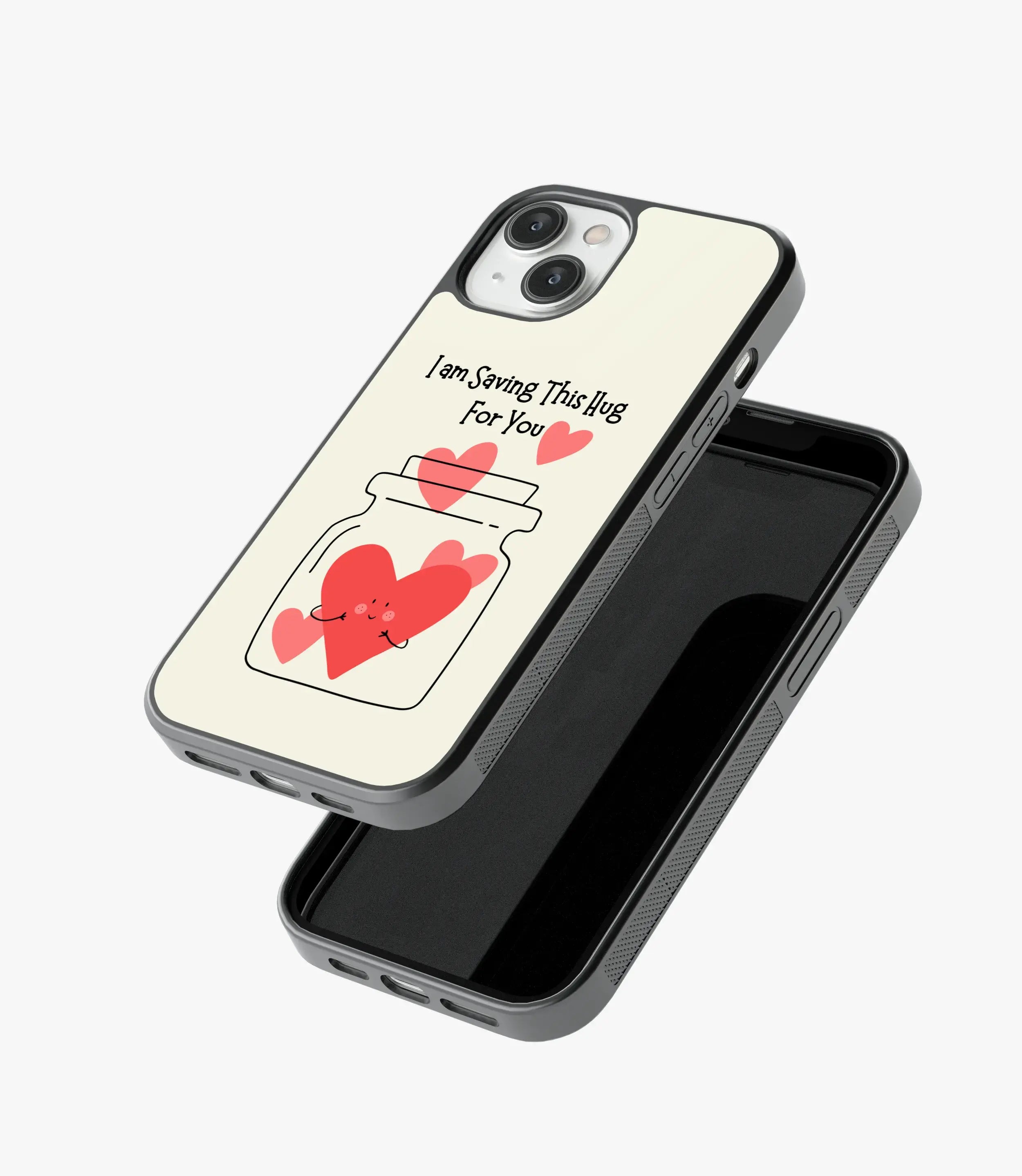 Saving Hug For You Glass Phone Case