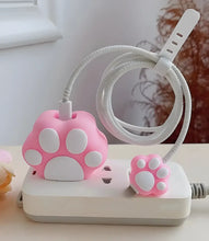 Load image into Gallery viewer, Pink Paw Charger Case & Cable Protector (18W/20W)