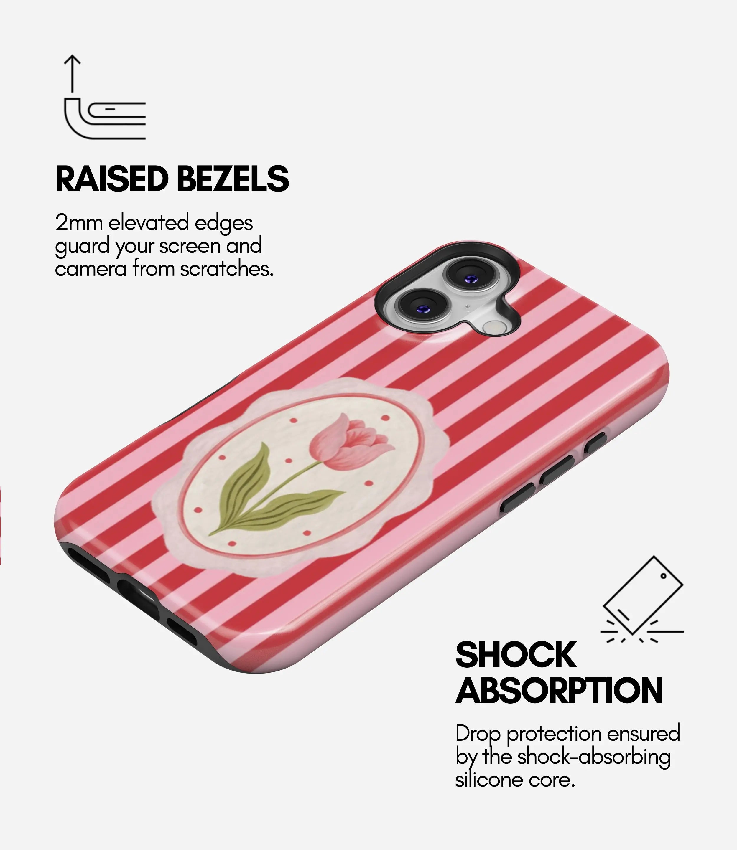 Scarlet Bloom Glossy Armoured Case
