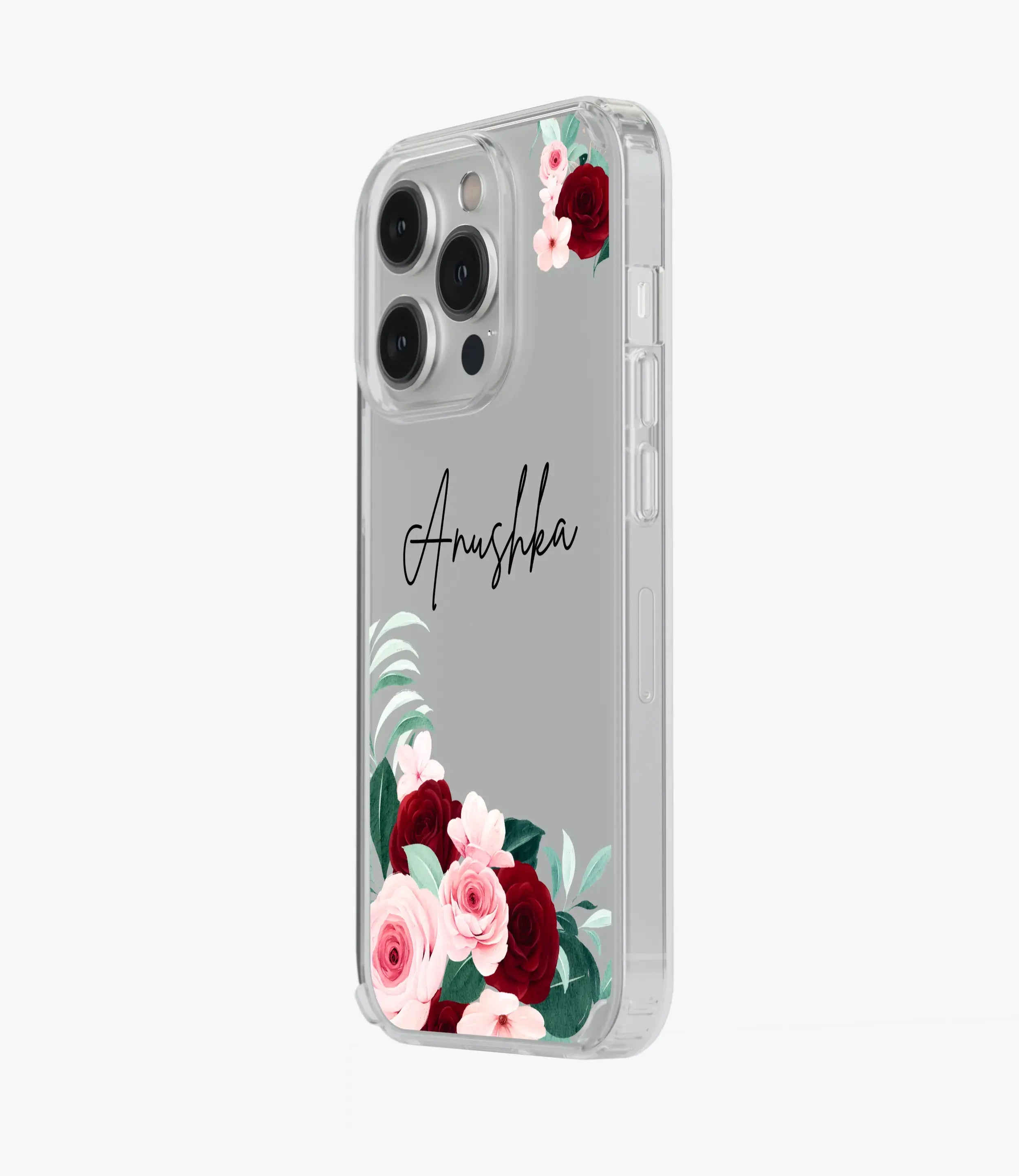 Rose Radiance Custom Name Silicone Case