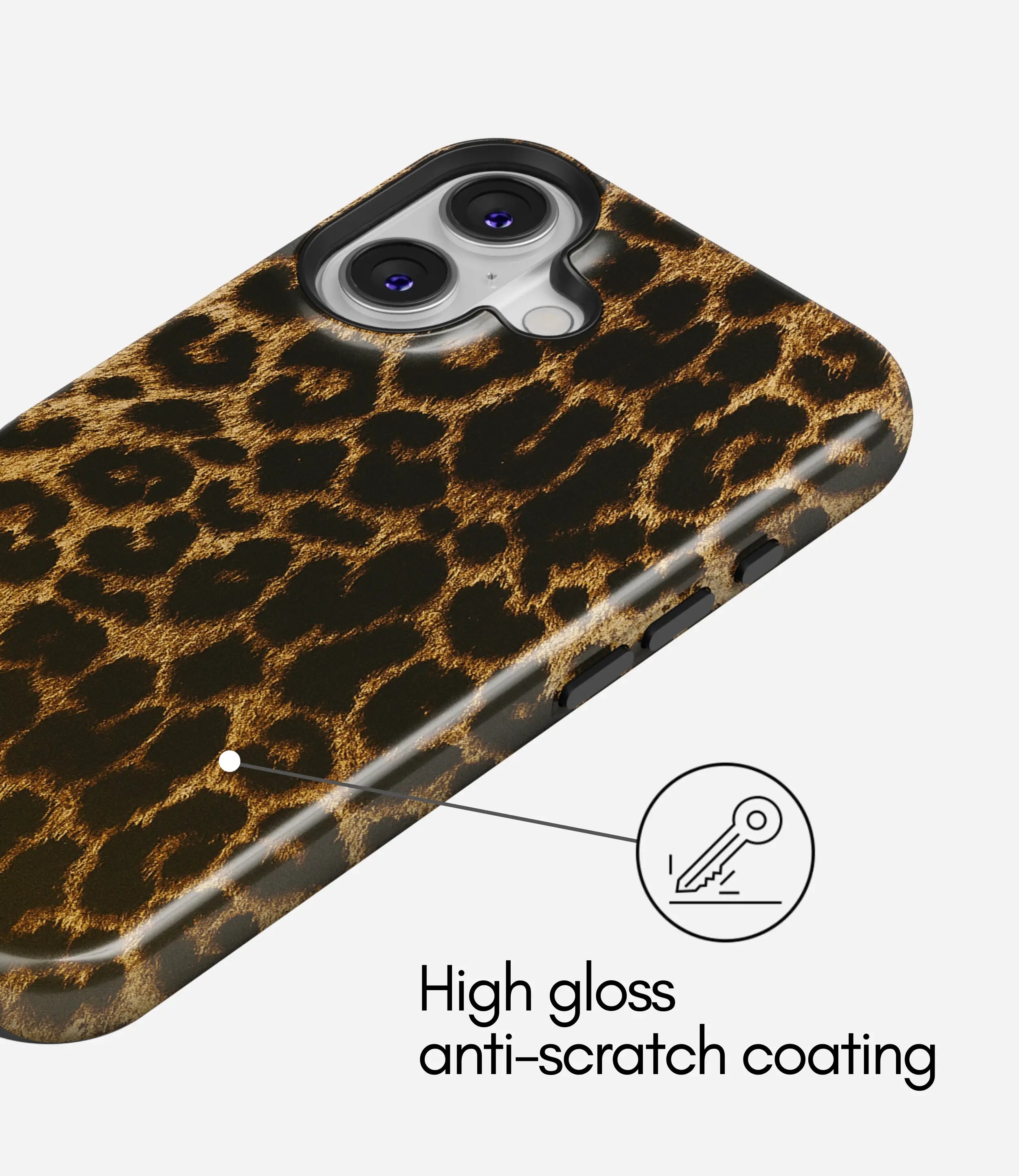 Golden Leopard Glossy Armoured Case