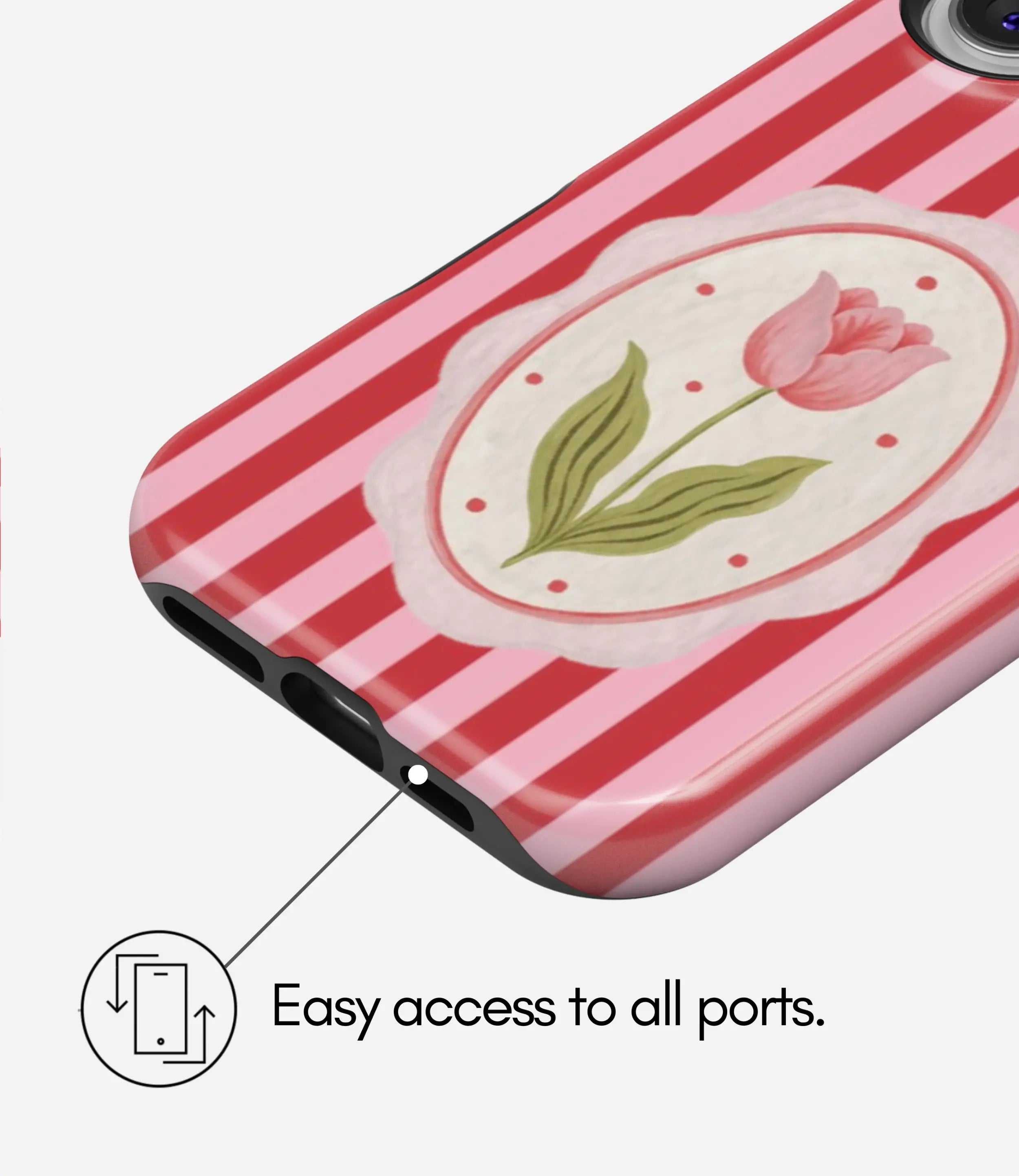 Scarlet Bloom Glossy Armoured Case