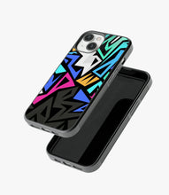 Load image into Gallery viewer, Abstract Colorful Geometric Pattern Glass Case