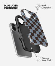 Load image into Gallery viewer, Mocha Sky Checker Glossy Armoured Case