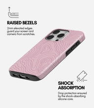 Load image into Gallery viewer, Blush Topo Lines Glossy Armoured Case