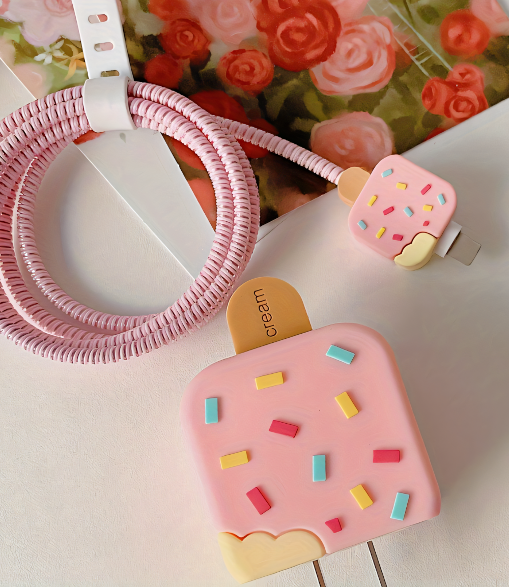 Ice Cream Charger Case & Cable Protector (18W/20W)