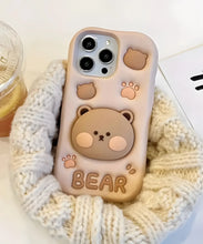 Load image into Gallery viewer, Cute Bear Soft Silicone Phone Case