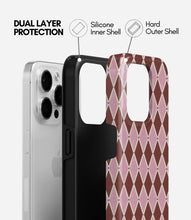 Load image into Gallery viewer, Rosewood Harlequin Glossy Armoured Case