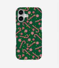 Load image into Gallery viewer, Candy Cane Christmas Hard Phone Case