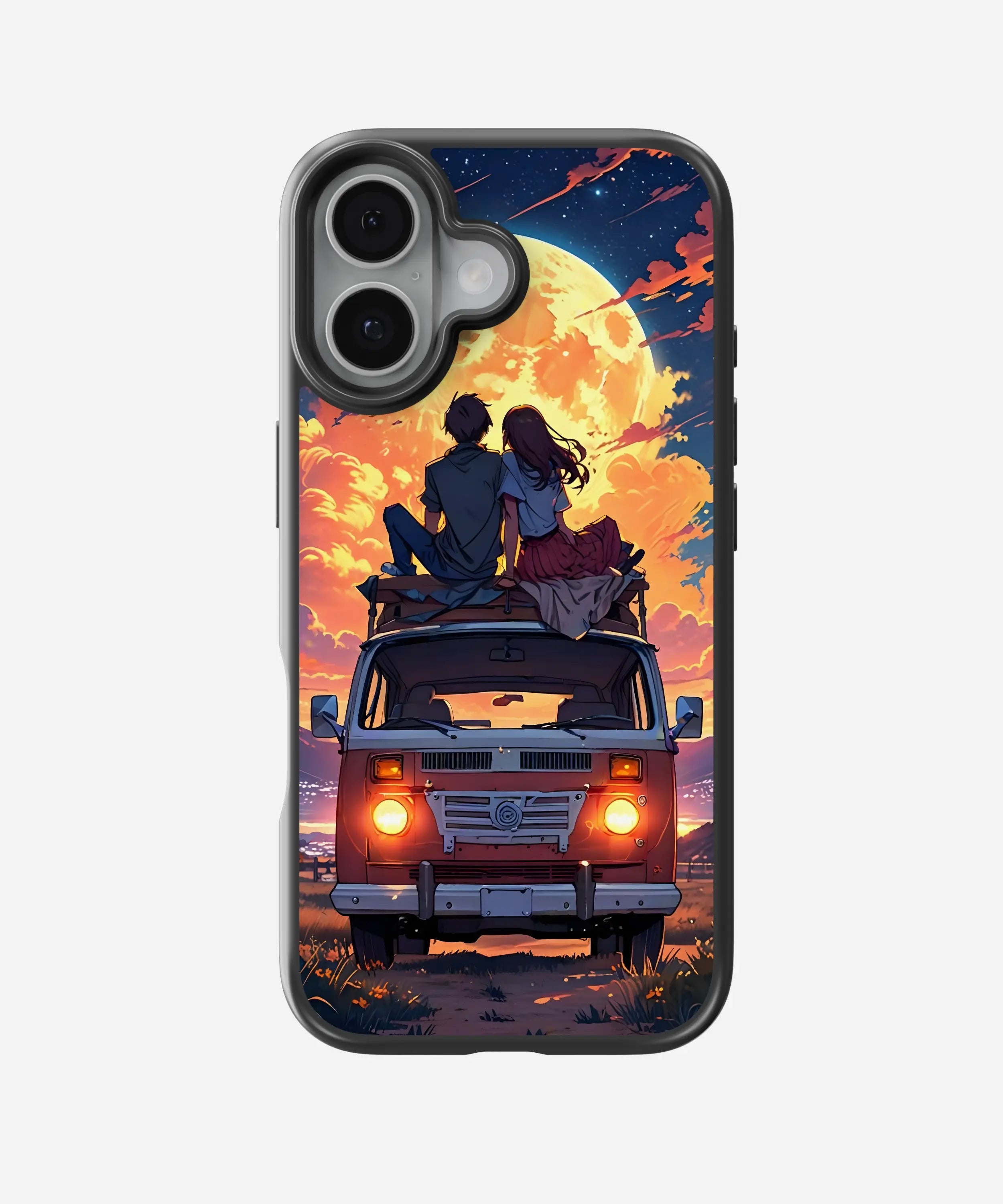 Couple on Van Hybrid Phone Case
