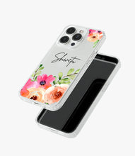 Load image into Gallery viewer, Blossom Blooms Custom Name Silicone Case
