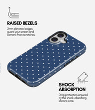 Load image into Gallery viewer, Dot Navy Glossy Armoured Case