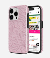 Load image into Gallery viewer, Blush Topo Lines Glossy Armoured Case