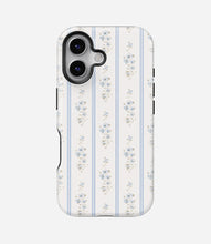 Load image into Gallery viewer, Blue Cottage Stripes Glossy Armoured Case