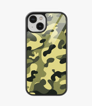 Load image into Gallery viewer, Green Black Camo Glass Case