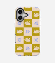 Load image into Gallery viewer, Olive Swan Tile Glossy Armoured Case