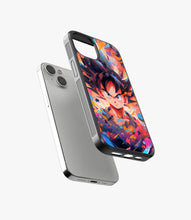 Load image into Gallery viewer, Fan Art Goku Glass Phone Case