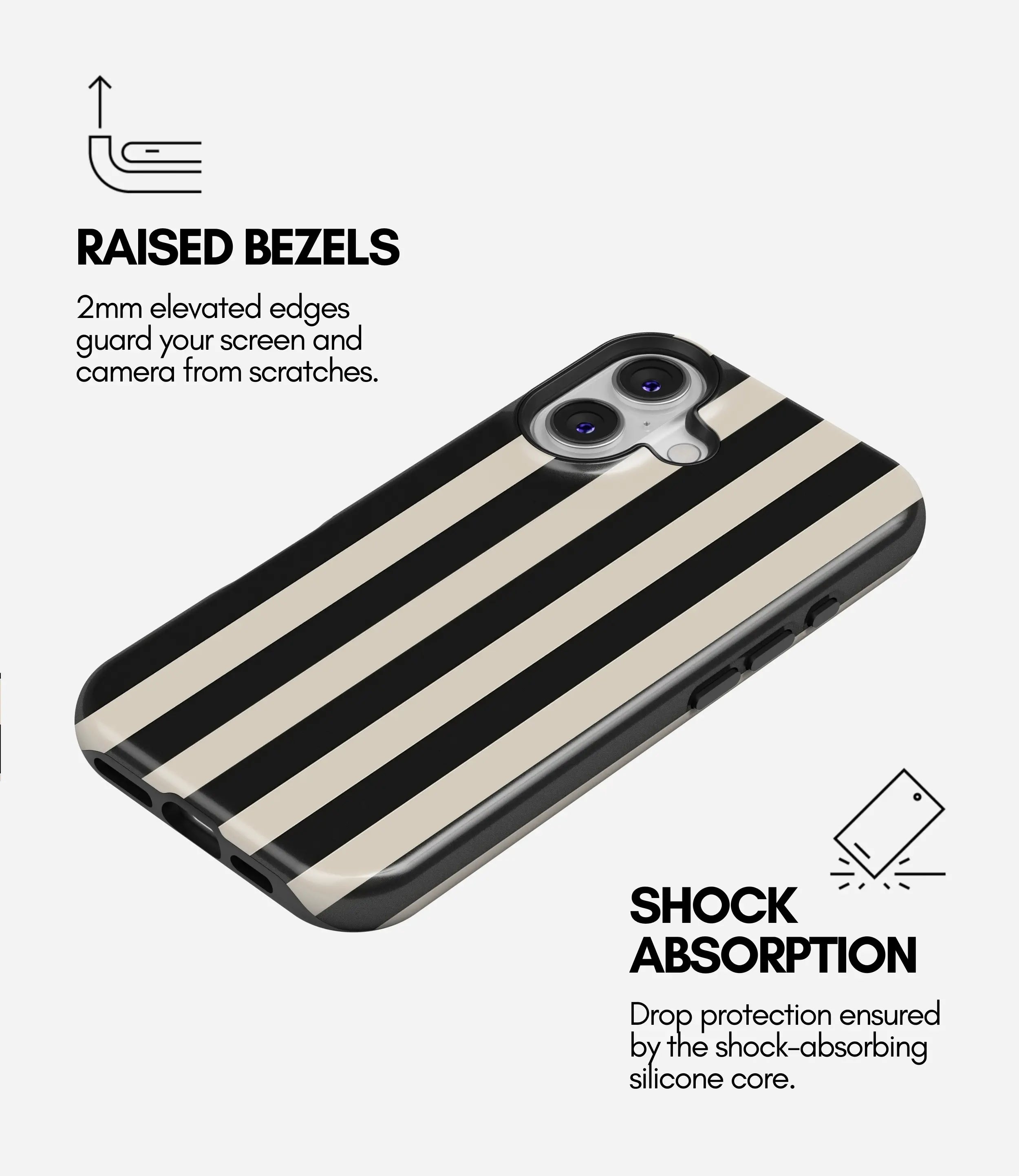 Parisian Lines Glossy Armoured Case
