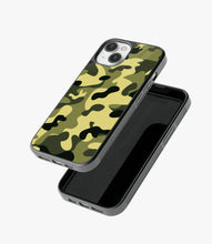 Load image into Gallery viewer, Green Black Camo Glass Case
