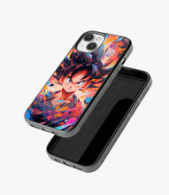 Load image into Gallery viewer, Fan Art Goku Glass Phone Case