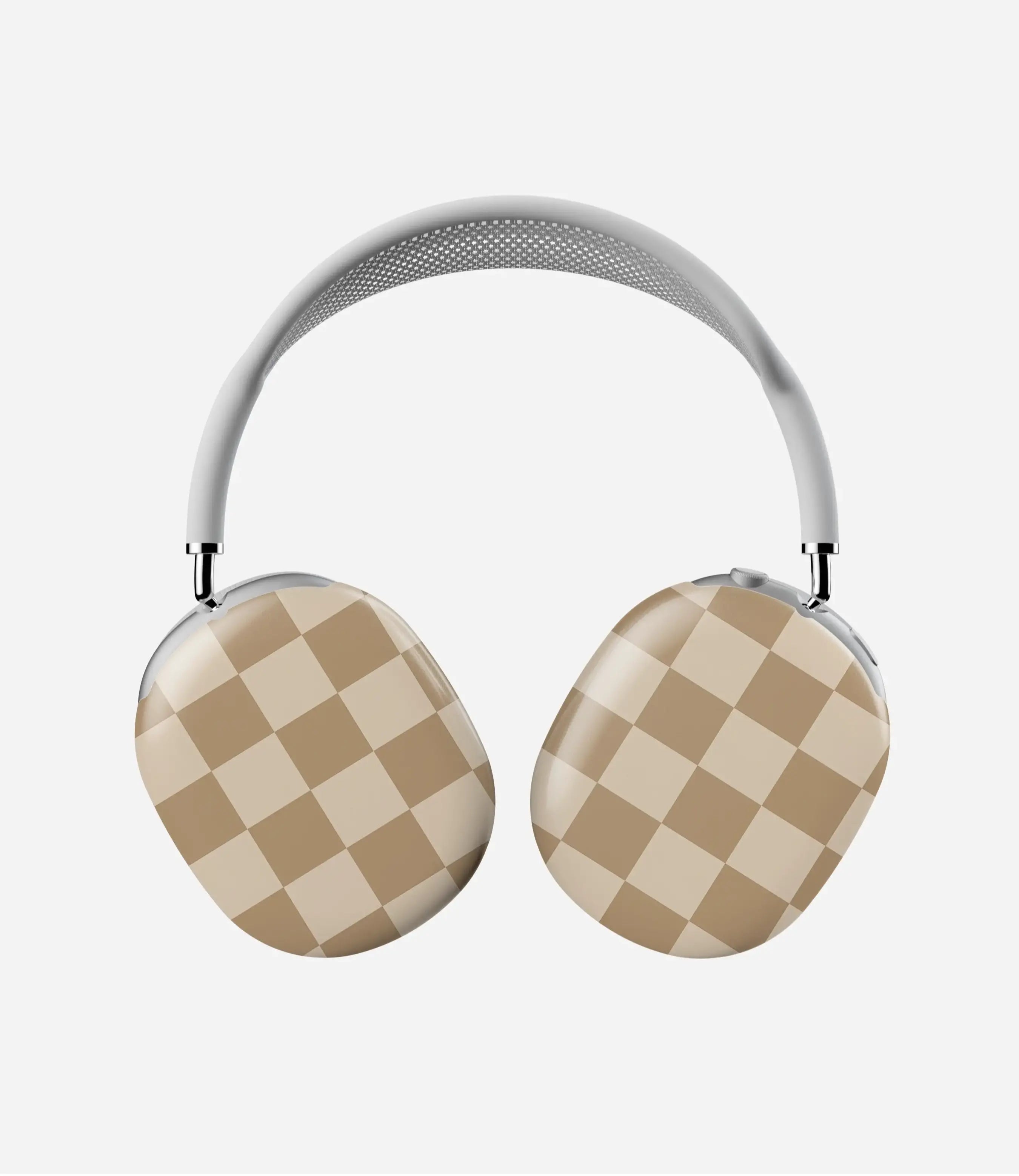 Vanilla Check Glossy Airpods Max Case