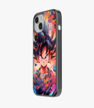 Load image into Gallery viewer, Fan Art Goku Glass Phone Case