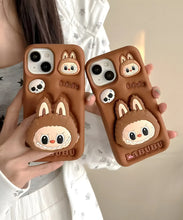 Load image into Gallery viewer, Brown Bunny Soft Silicone Phone Case
