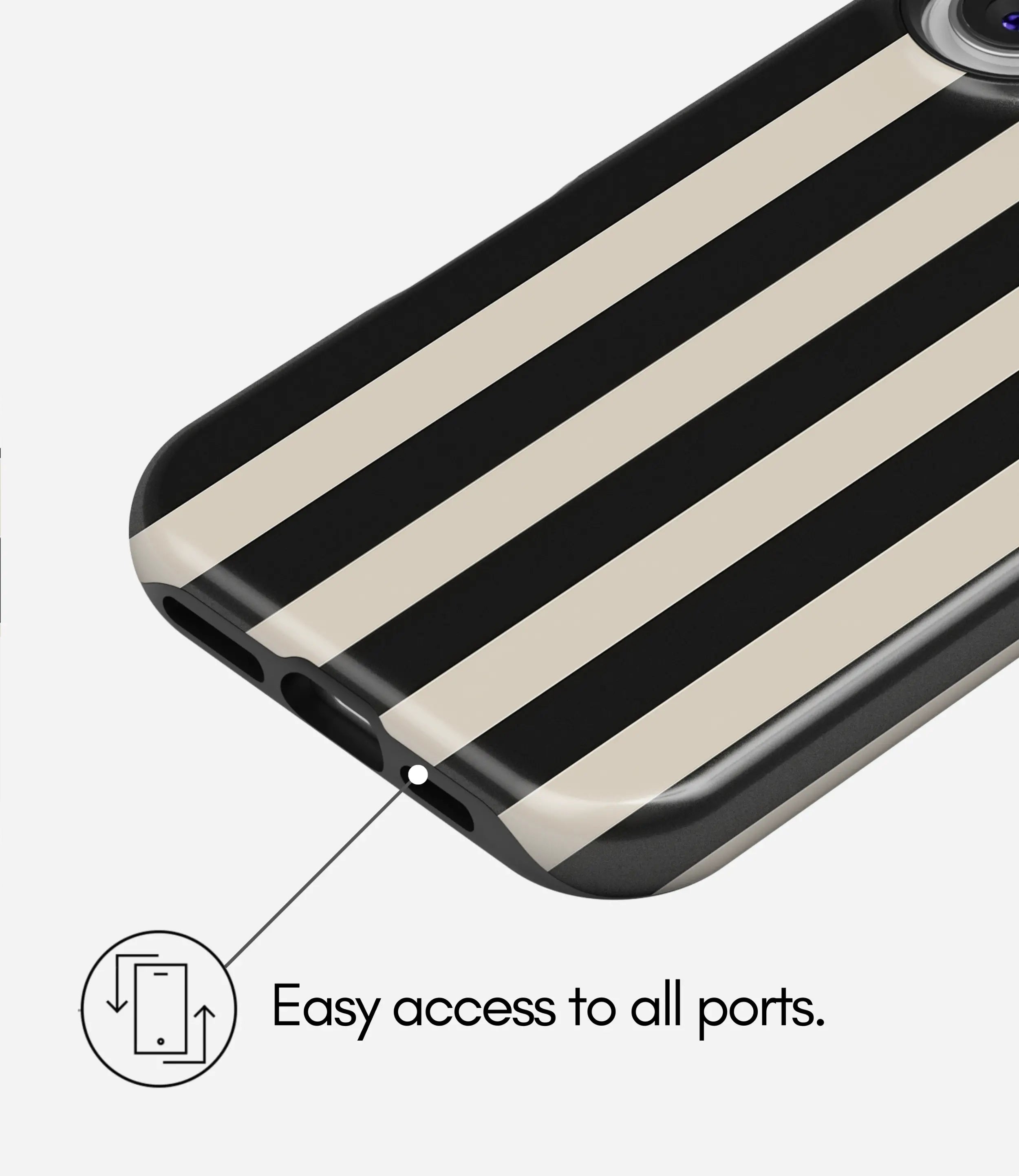 Parisian Lines Glossy Armoured Case