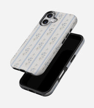Load image into Gallery viewer, Blue Cottage Stripes Glossy Armoured Case