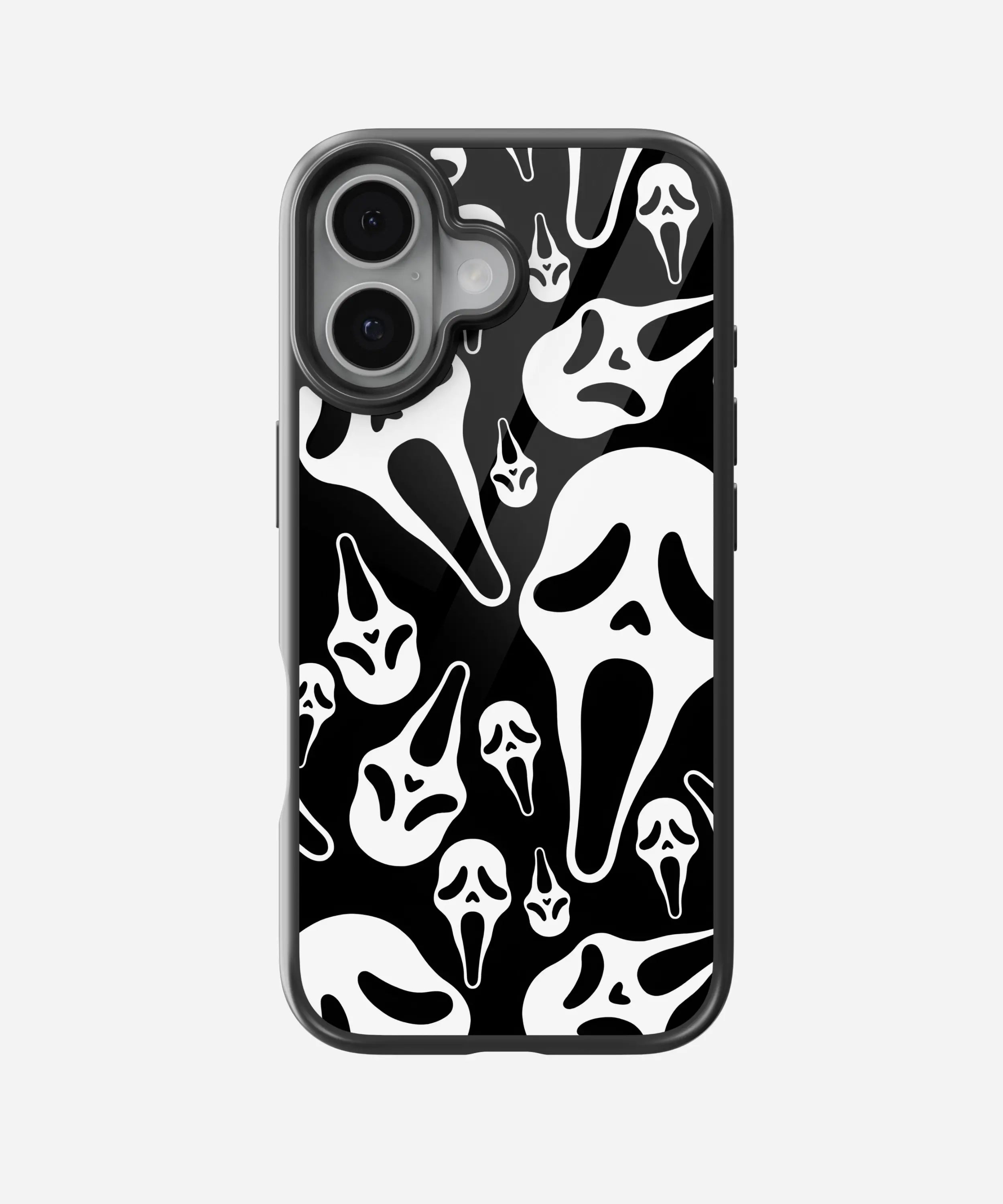 Ghost Face Glass Phone Case