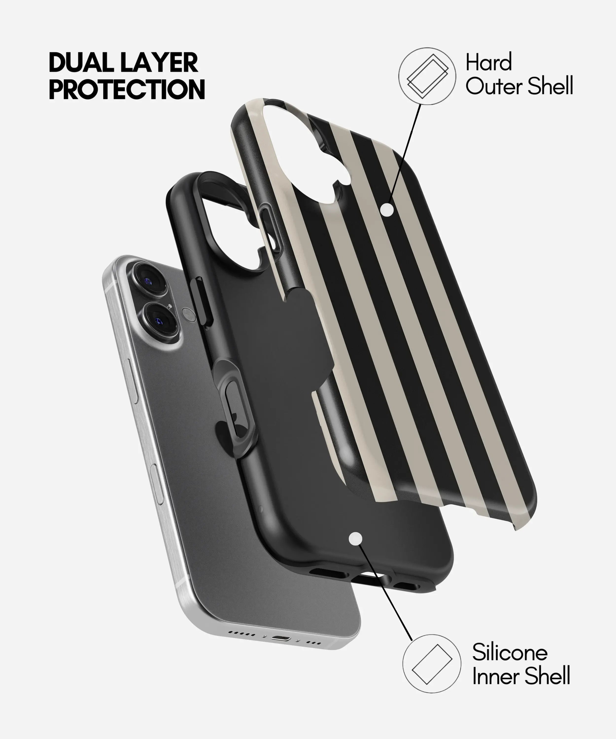 Parisian Lines Glossy Armoured Case